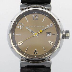 LOUIS VUITTON Watches RB7354 Stainless Steel/leather Quartz Genuine box